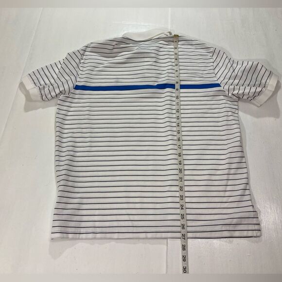 Polo Ralph Lauren Men’s L Blue Striped Golf Polo Shirt Casual Athleisure - Picture 8 of 8